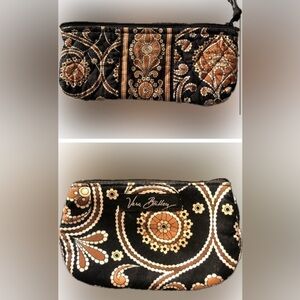 Two Vera Bradley Quilted Cosmetic Bags: Big & small